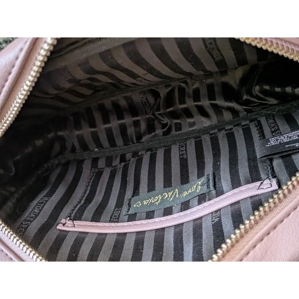 Victoria's Secret Pink Shoulder Bag Tassel Glitter Patch Accents Y2K Style Twee